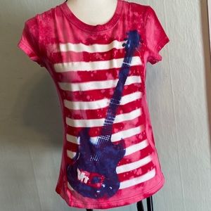 3/$25 CUSTOM Tie Dye VH1 Guitar Jr Short sleeve tee